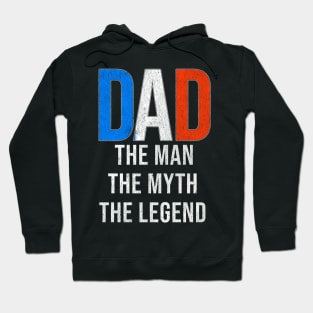 French Dad The Man The Myth The Legend - Gift for French Dad With Roots From French Hoodie